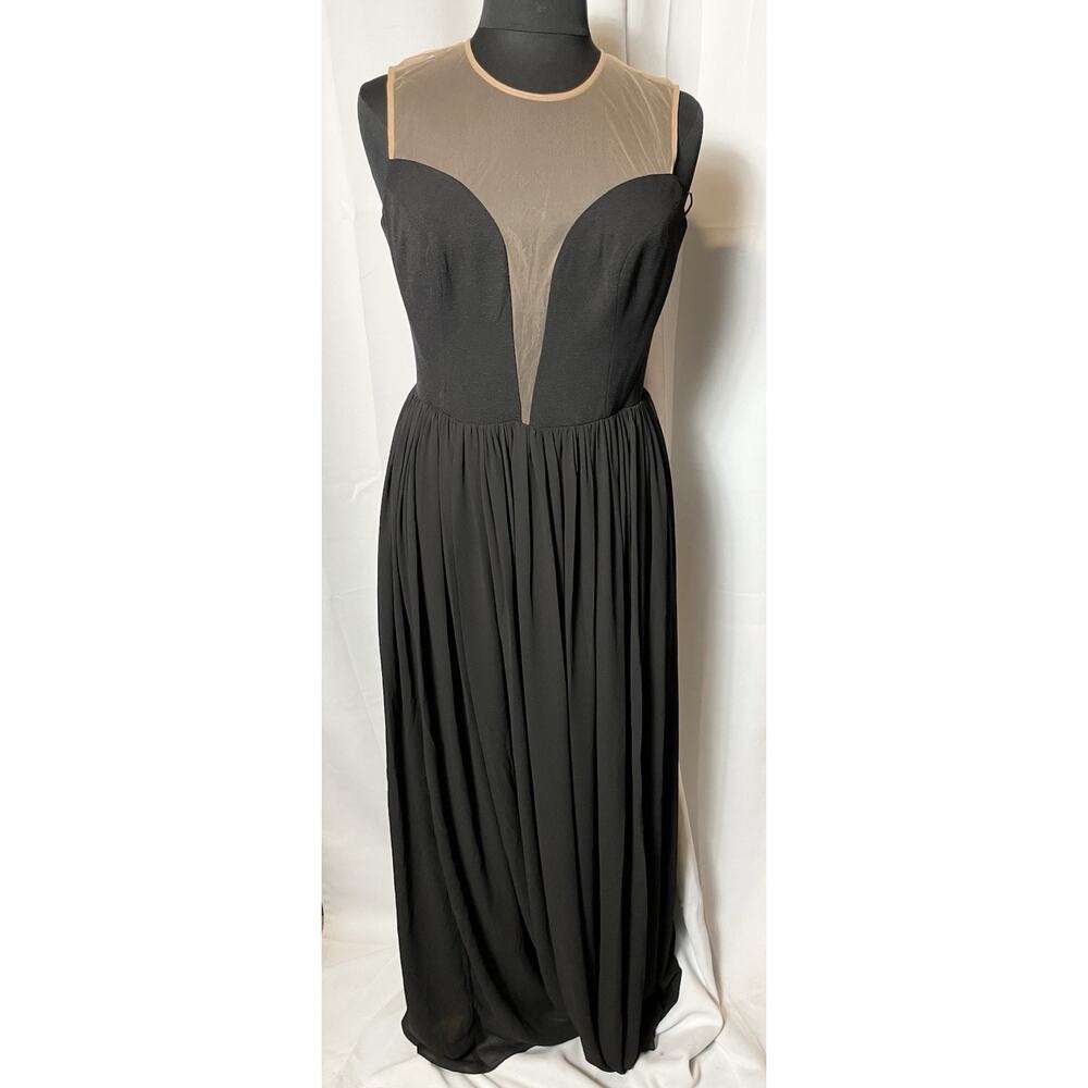 NWT Dress The Population Womens Black Maxi Dress, XL